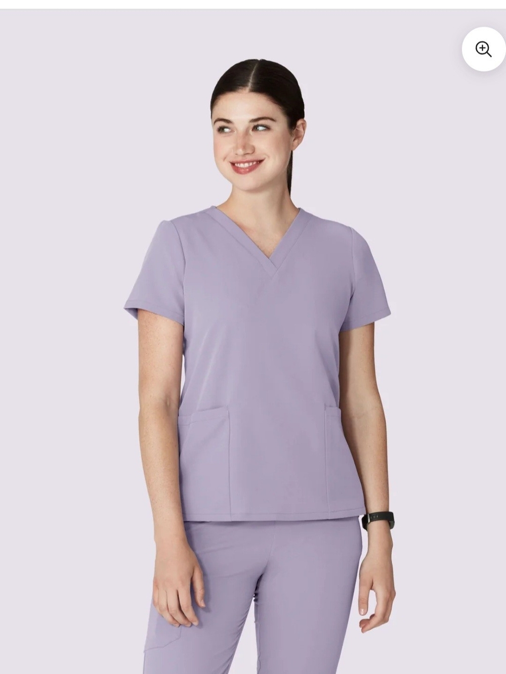 V-neck Lavender Women's Scrub Top